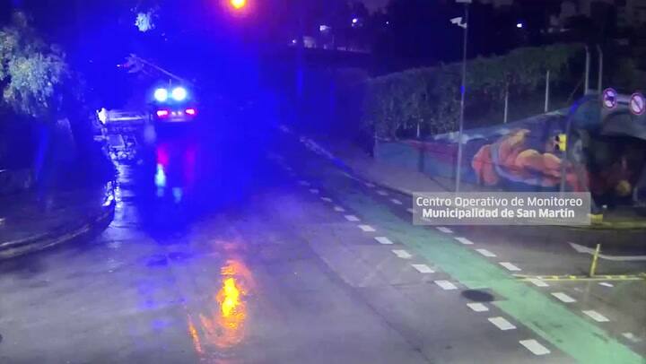 Persecución y choque en San Martín