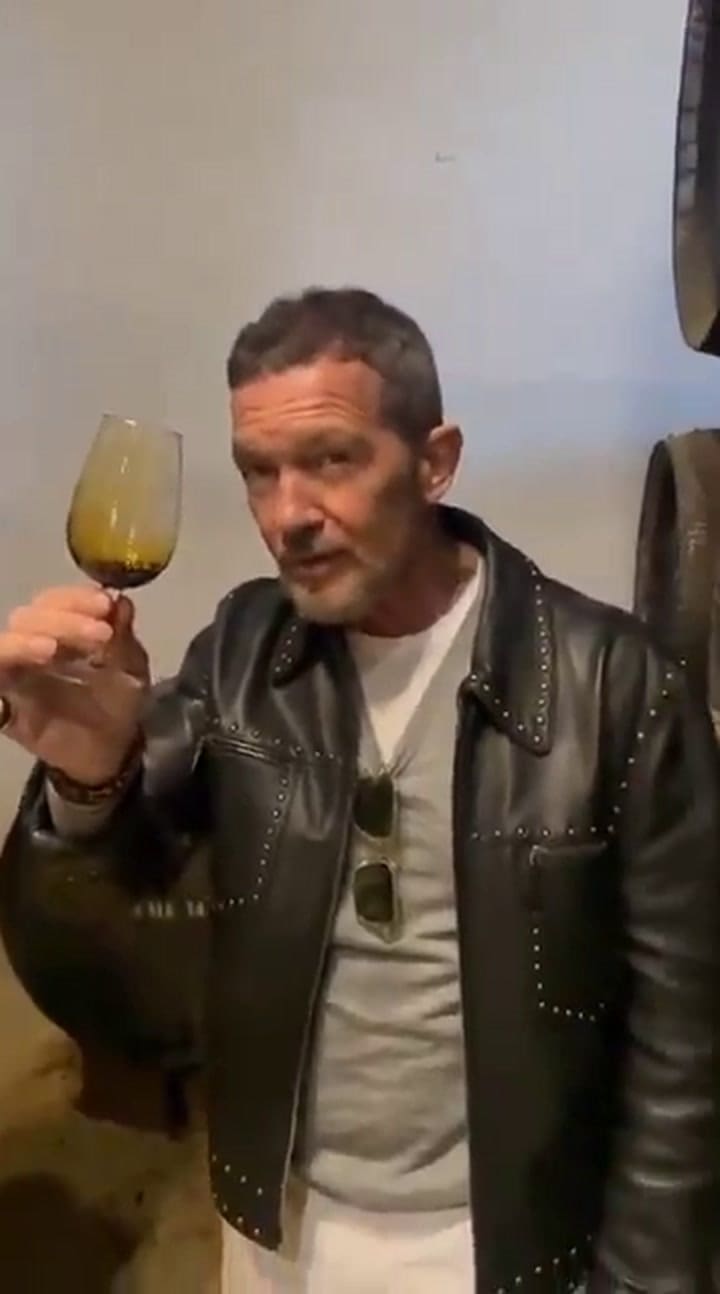Antonio Banderas probó un vino de 1728