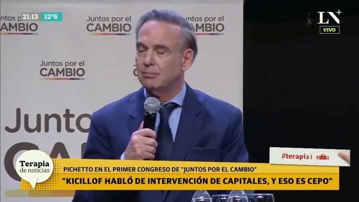 En su discurso, Pichetto apuntó contra Axel Kicillof y Alberto Fernandez
