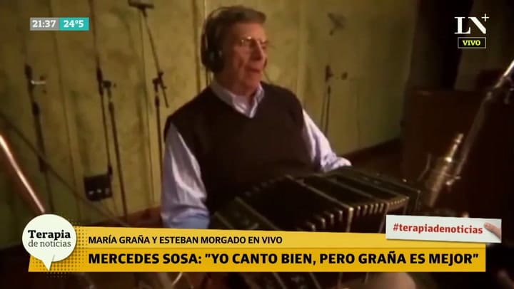 La emoción de María Graña en LN+