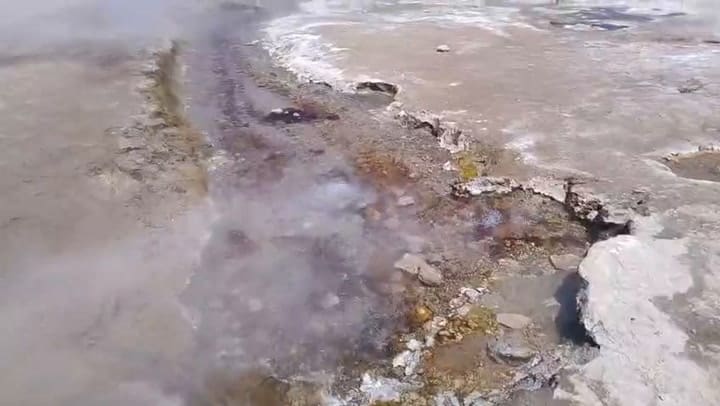 Geiser en la puna catamarqueña