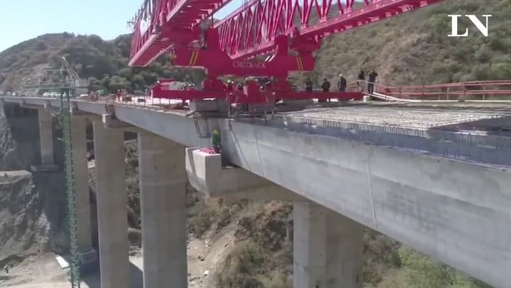 Etapa final para la megaobra de la Bajada de Altas Cumbres - Crédito: Gobierno pvcia de Córdoba
