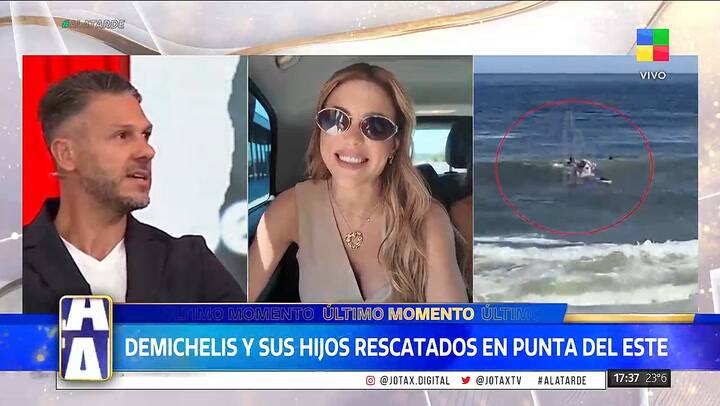 La reacción de Evangelina Anderson al enterarse de que Martín Demichelis y sus hijos casi se ahogan