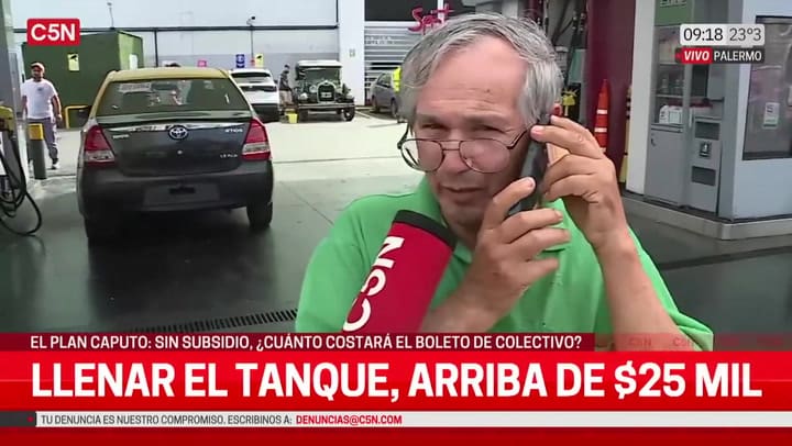 Juan Bautista Morel y un móvil en C5N que dio que hablar