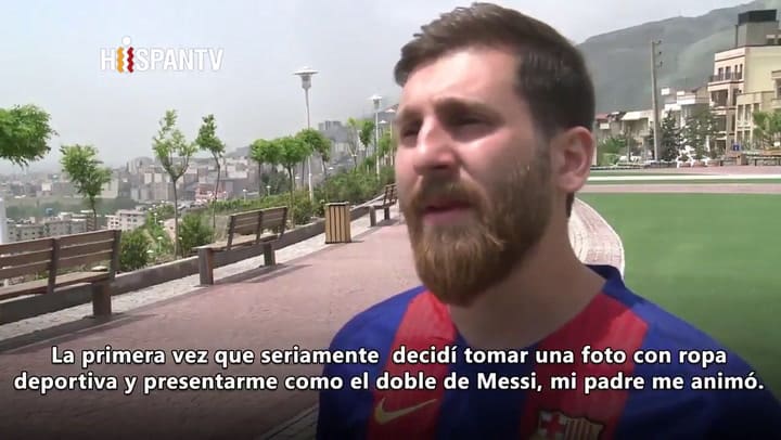 Apareció un doble iraní de Leo Messi: cómo empezó su transformación