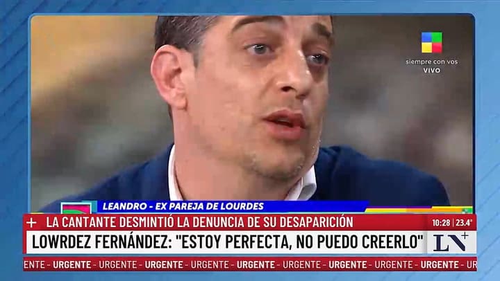 El testimonio de Leandro Garcia Gomez, expareja de Lourdes