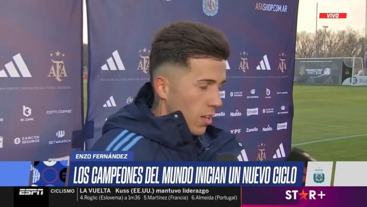 Enzo Fernández y sus sensaciones ante el partido de la Selección Argentina