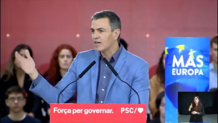 Pedro Sánchez contra Milei