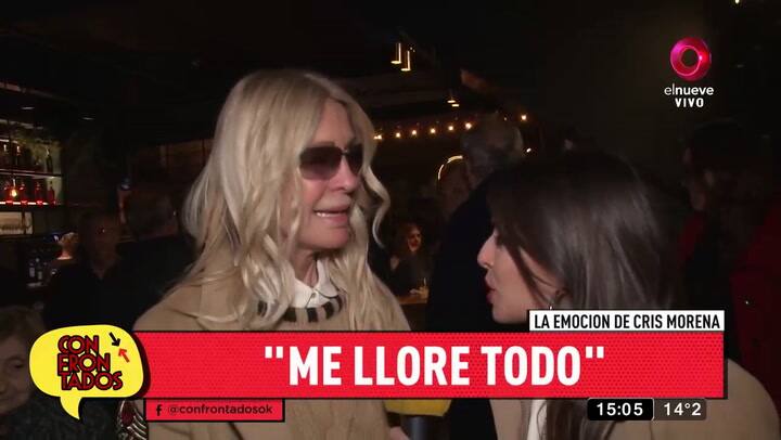 La emoción de Cris Morena al hablar sobre la conexión que siente con su hija, Romina Yan - Fuente: el nueve