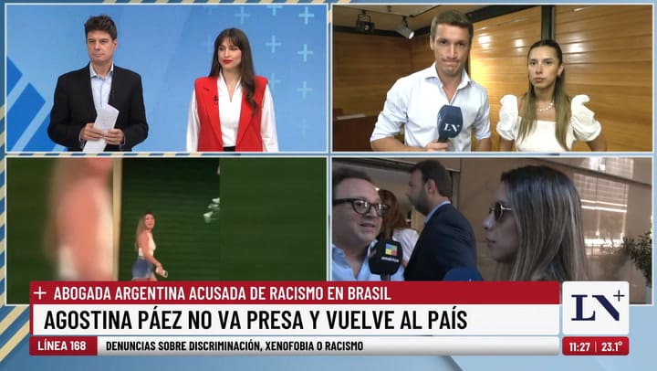 Agostina Paez hablo con LN+