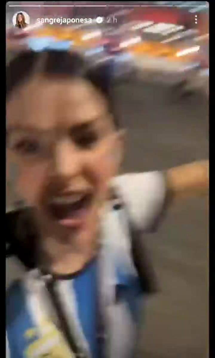 La China Suárez y Rusherking viajaron a Qatar y festejaron el triunfo de la Selección