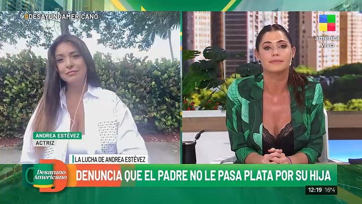 El fuerte comentario de Andrea Estevez sobre la ausencia de su expareja con su hija
