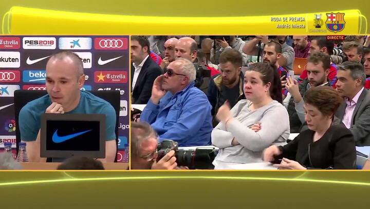 Entre lágrimas, Andrés Iniesta se despidió del Barcelona - Fuente: FC Barcelona