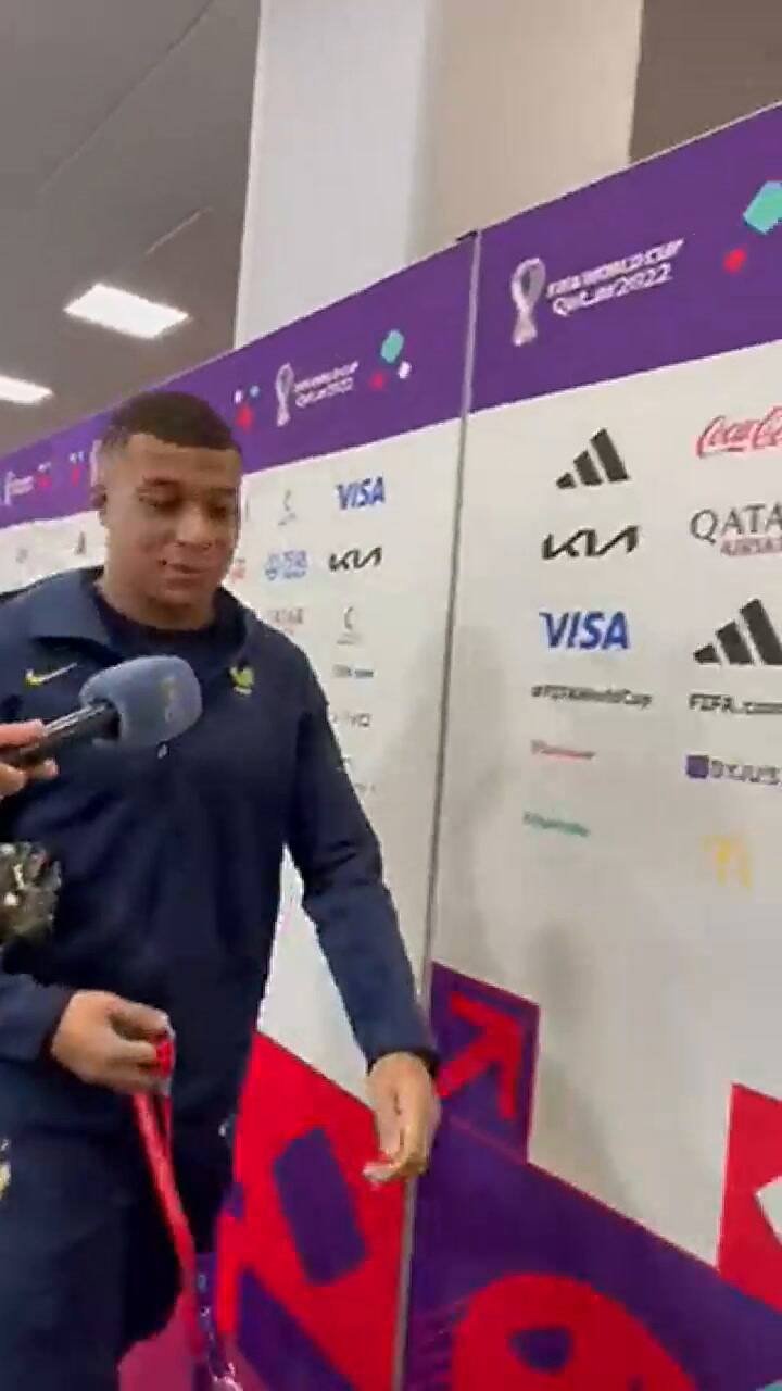 La reacción de Mbappé cuando le preguntaron por Messi