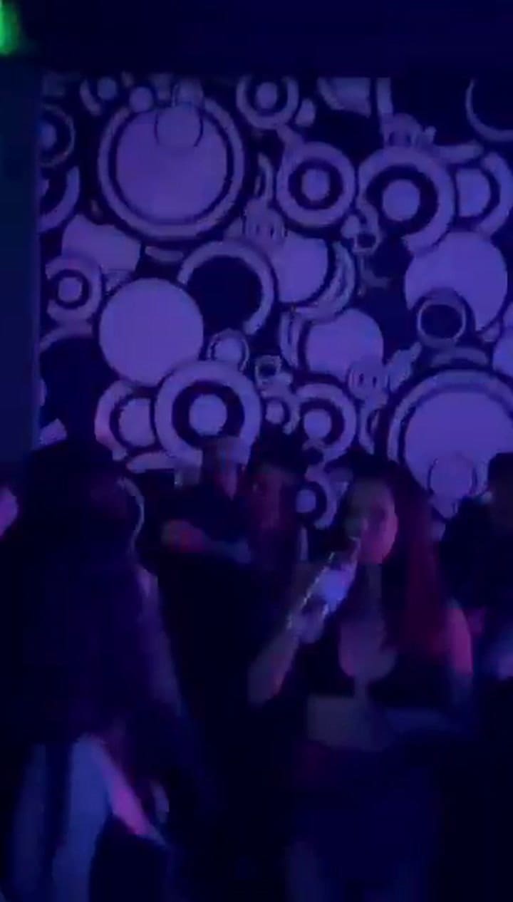 Rocío Oliva y Néstor Ortigoza juntos en un boliche