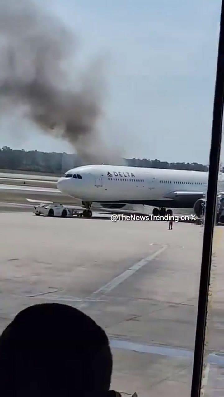 Se incendió el motor de un avión de Delta Airlines