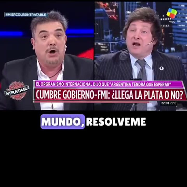 Cruce entre Javier Milei y Nito Artaza en Intratables