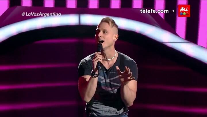 Igor Sansovic cantó Bailar pegados, de Sergio Dalma - Fuente: Telefe