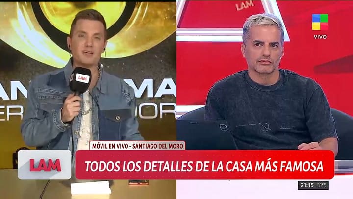 Santiago del Moro se mostro preocupado por el bajo rating de la television