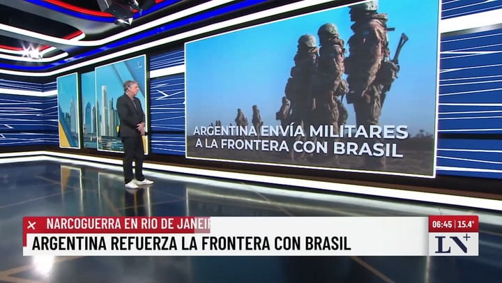 Argentina envio militares a la frontera con Brasil