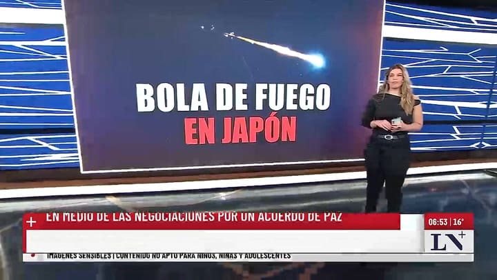 Bola de fuego en Japon