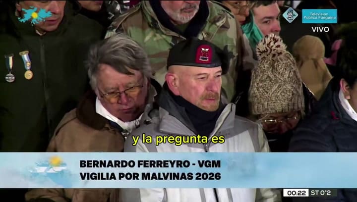 El emotivo discurso de un excombatiente