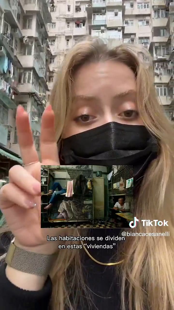 Una joven mostró cómo es vivir en las 'jaulas' en China