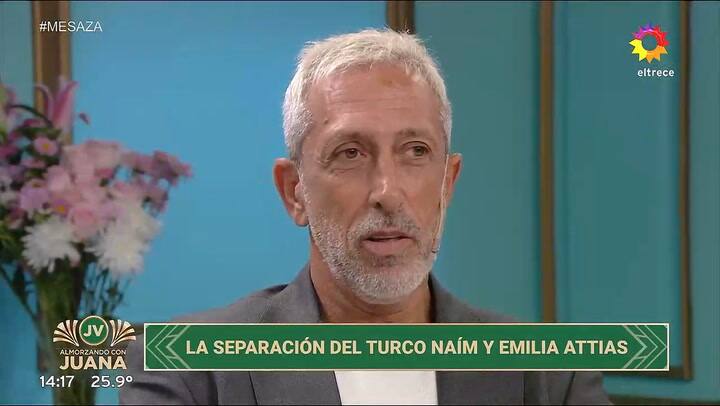 La profunda reflexion de El Turco Naim tras la separacion de Emilia Attias