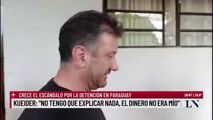 Edgardo Kueider habló por primera vez sobre los US$ 200.000 que le incautaron: “El dinero no era mío”