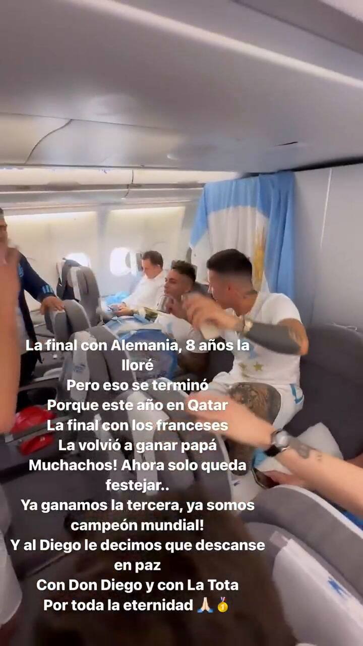 La Scaloneta' compartió la nueva versión del hit del Mundial (Video: Instagram @tagliafico3)