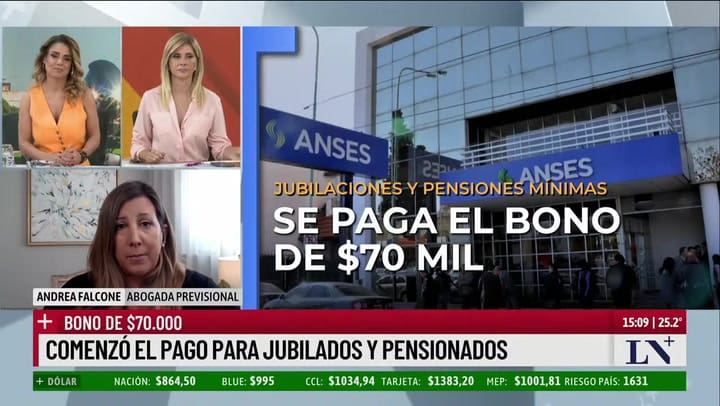 Comenzó el pago para jubilados y pensionados