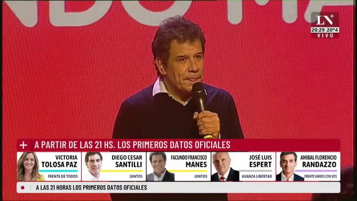 Facundo Manes: 'Vamos a trabajar para ganarle al Kirchnerismo'.