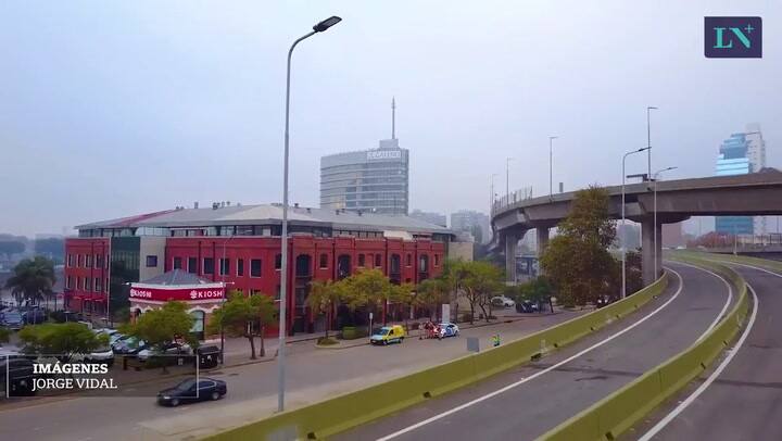 El Paseo del Bajo desde el drone de LN
