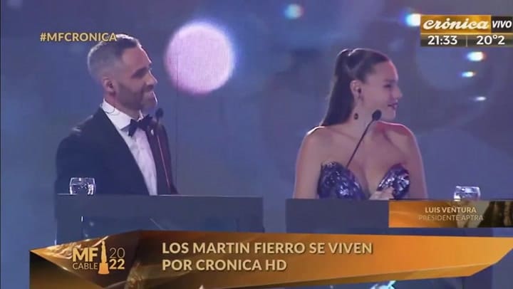 Luis Ventura, el presidente de APTRA, dio la bienvenida a los Martin Fierro de cable