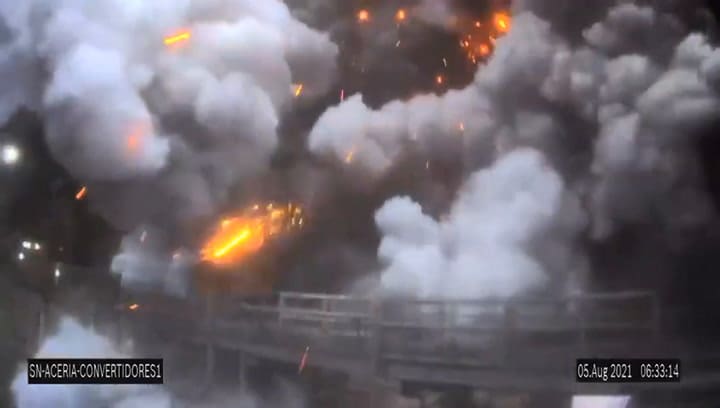 Explosión en la planta de Siderar de San Nicolás