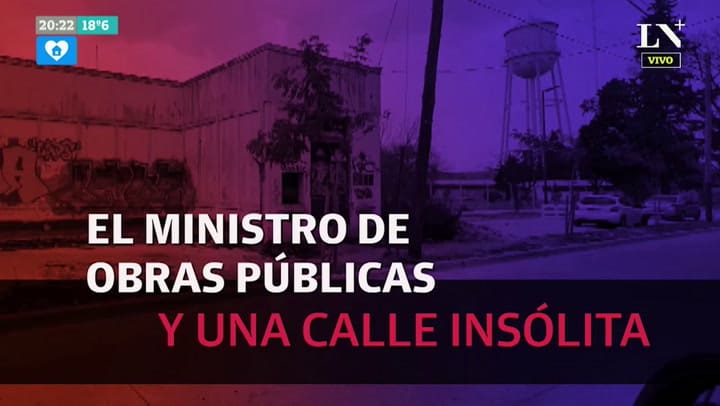 El Ministro de Obras Públicas y una calle insólita