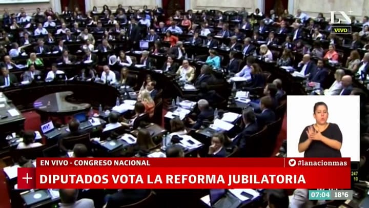 Reforma previsional: la votación en el Congreso