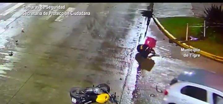 Tigre: atropelló a un delivery y casi lo mata