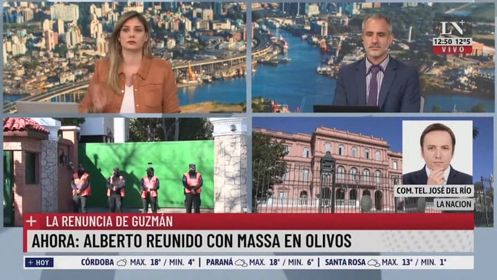 Alberto Fernández continua reunido con Massa en Olivos