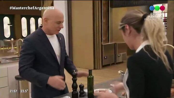 El fuerte enojo de Martitegui con la participante que lo había hecho emocionar. “Así no”