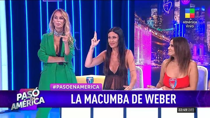 El gualicho que Natalie Weber encontro con los nombres de exfutbolistas argentinos