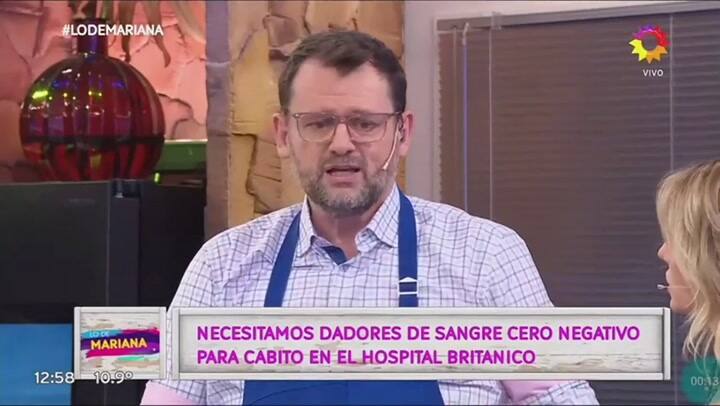 El pedido de Christophe Krywonis para Cabito en Lo de Mariana - Fuente: eltrece