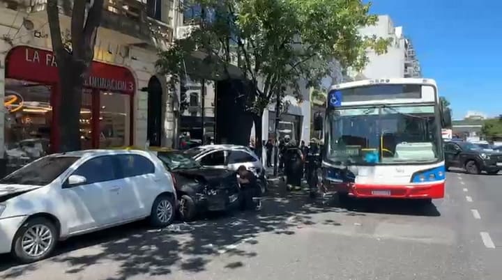 Choque multiple en Palermo
