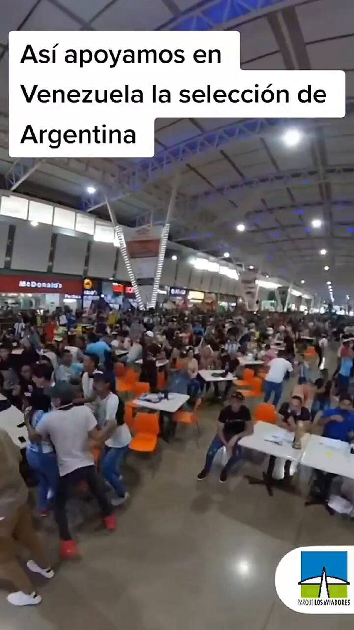 La locura que se vivió en Venezuela con el triunfo de la selección argentina