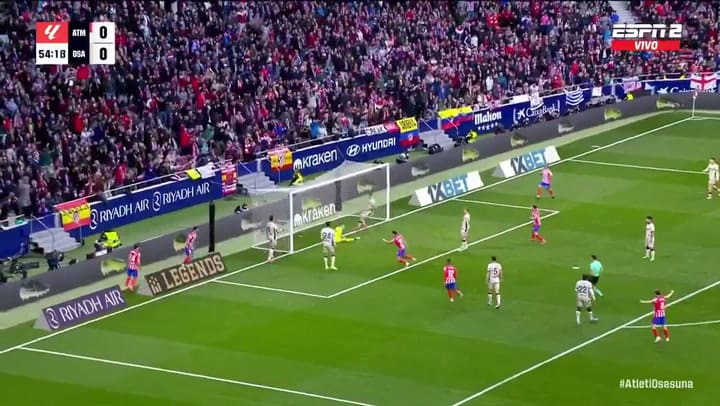 El gol de Julián Alvarez ante Osasuna