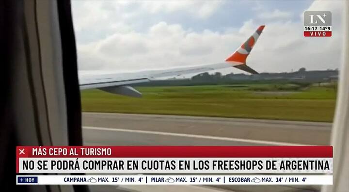 No se puede comprar en cuotas en freeshops argentinos