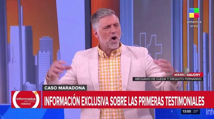 El patrimonio de Maradona sería de seis millones de dólares según Mario Baudry