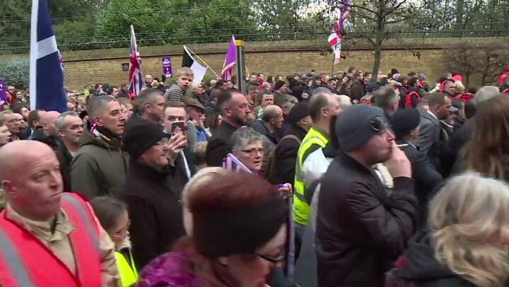 Protestas en Gran Bretaña por la votación sobre el Brexit - Fuente: AFP