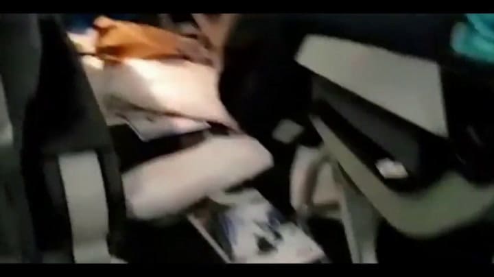 Los desastres que dejó la turbulencia - Fuente: Twitter