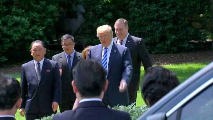 Trump confirma que se reunirá con Kim el 12 de junio en Singapur - Fuente: AFP